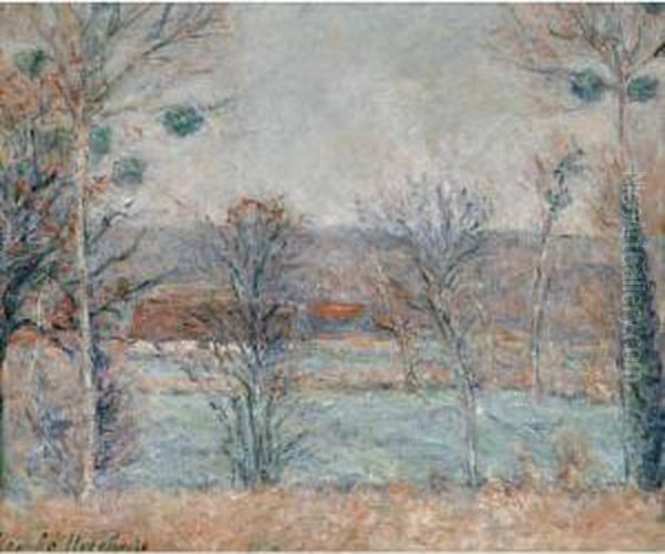 Le Chevril A Beaumont Le Roger Oil Painting by Blanche Hoschede-Monet