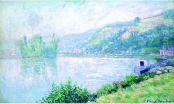 Bords De Seine Oil Painting by Blanche Hoschede-Monet