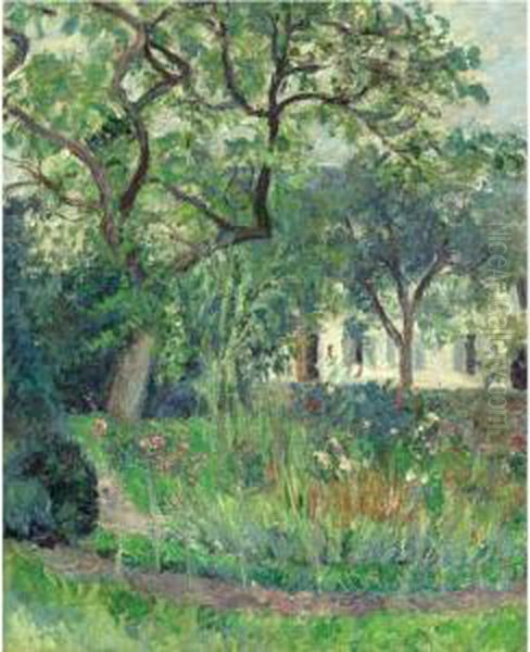 Jardin De Claude Monet A Giverny by Blanche Hoschede-Monet