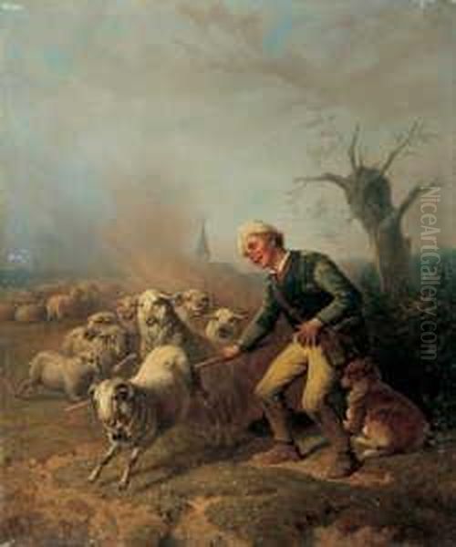 Monogrammiert Und Datiert Unten Rechts: Th (ligiert) 1846. Oil Painting by Theodor Hosemann