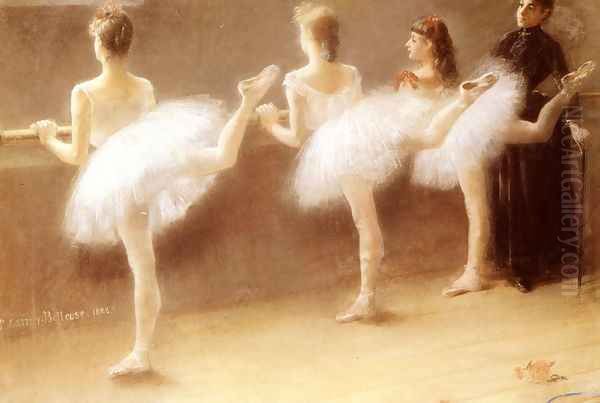 At The Barre Oil Painting by Pierre Carrier-Belleuse