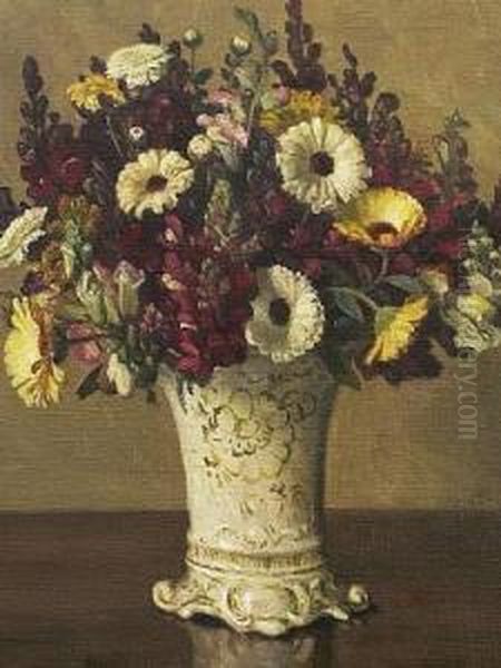 Bouquet De Fleurs Oil Painting by Axel Hou