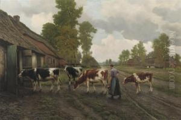 Homeward Bound Oil Painting by Henri Houben