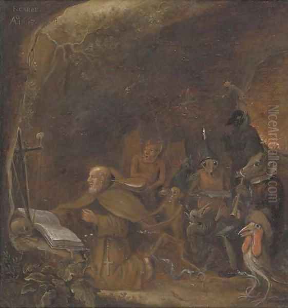 The Temptation of Saint Antony Oil Painting by Franciscus Carree