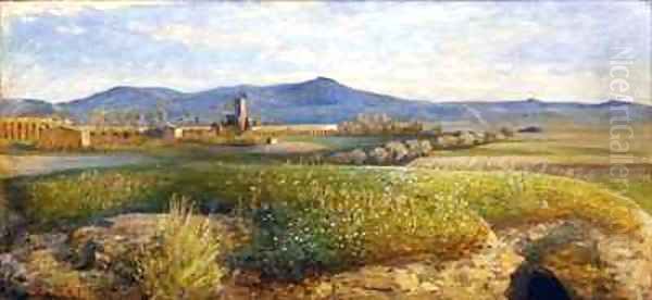 The Roman Campagna Oil Painting by Giovanni Costa