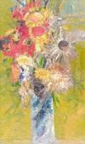 A Summer Bouquet Oil Painting by John Rennie MacKenzie Houston