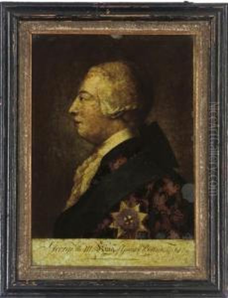 George Iii, King Of Great Britain (illustrated); And Charlotte, Queen Of Great Britain Oil Painting by Richard Houston