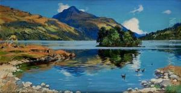 Loch Lomond Oil Painting by Robert Houston