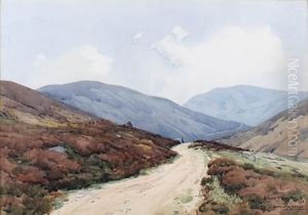 Glen Chalmadale, Isle Of Arran Oil Painting by Robert Houston