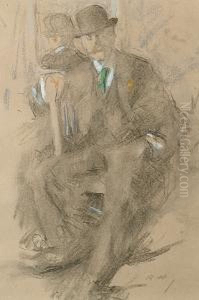 Portrait Of Mr Walker Oil Painting by Beatrice Julia How