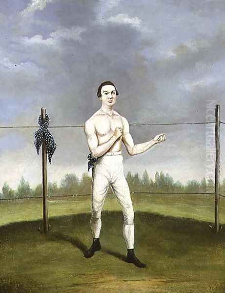 Hoyles the `Spider Champion of the Feather Weights' Oil Painting by A. Clark