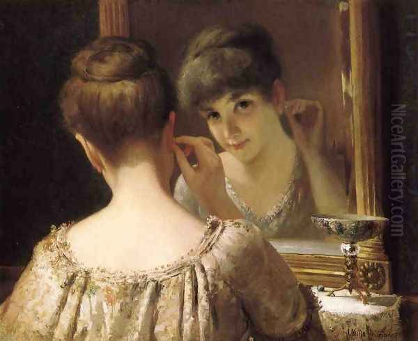 The Coquette, c.1885 Oil Painting by James Wells Champney