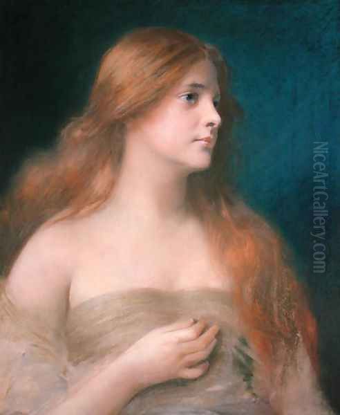 Lilith Oil Painting by James Wells Champney