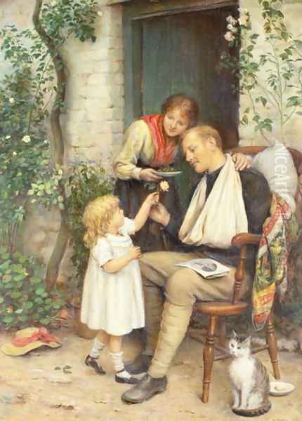 Home from the War Oil Painting by Joseph Clark