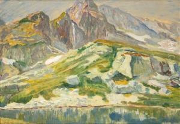 From The High Tatra Mountains Oil Painting by Antonin Hudecek