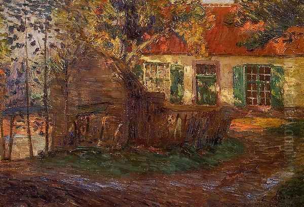 The Farm 1904 Oil Painting by Emile Claus