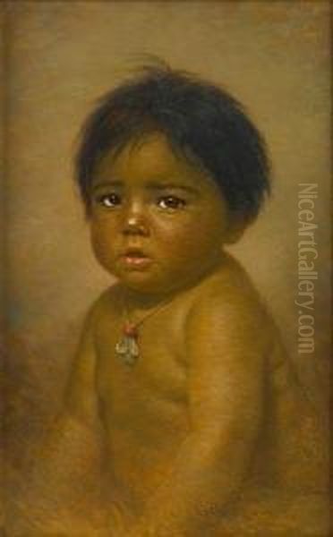 Head Of Betoon Oil Painting by Grace Carpenter Hudson