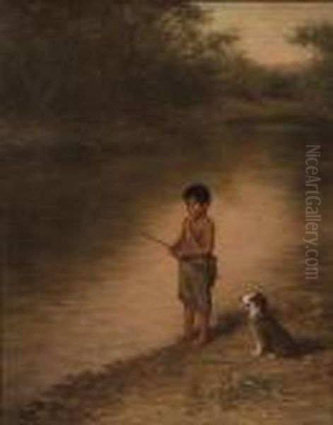 Bet I Get Him Oil Painting by Grace Carpenter Hudson