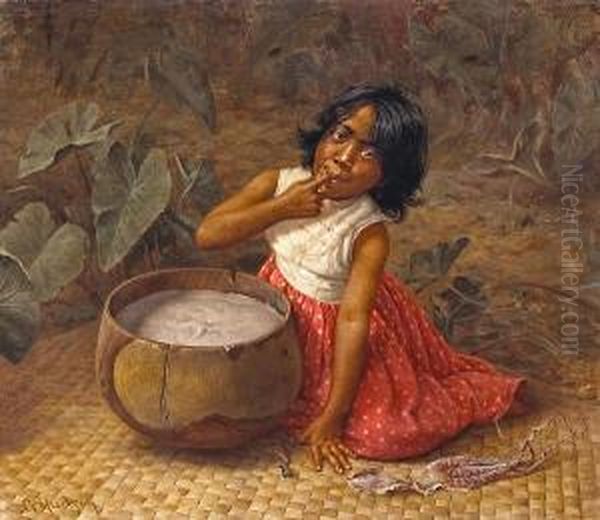 A Kamaaina Oil Painting by Grace Carpenter Hudson