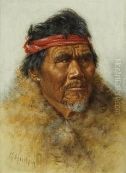 Chieflau-hau Oil Painting by Grace Carpenter Hudson