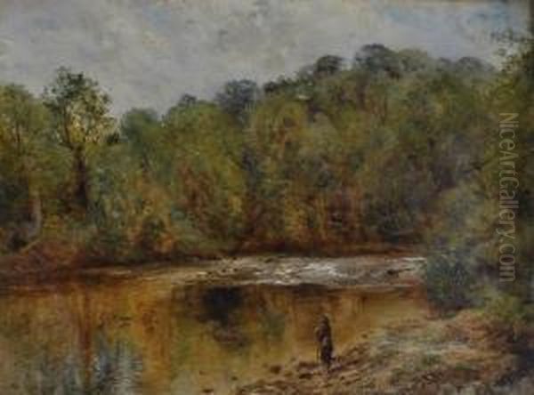 Highland River Oil Painting by William Huggins