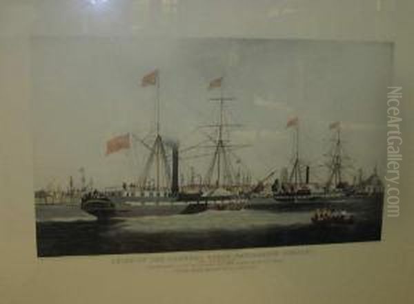 Ships Of The General Steam Navigation Company Oil Painting by William Huggins