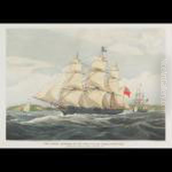 The Samuel Enderby, Of 422 Tons William Lisle,commander Oil Painting by William Huggins