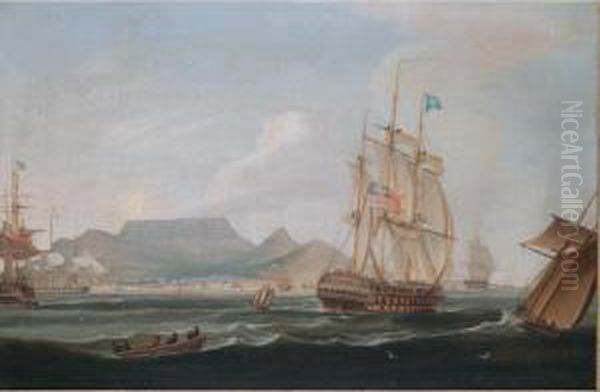 The East Indiaman Oil Painting by William Huggins