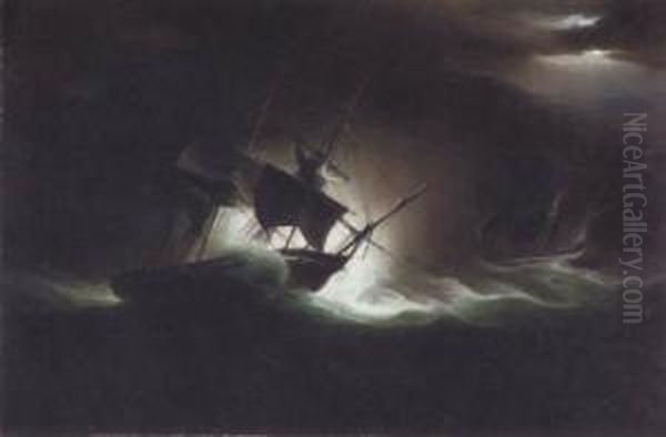 Royal George On Her Return From Ireland Oil Painting by William Huggins