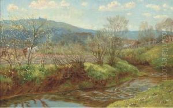 Twilight, Sussex Oil Painting by Arthur Hughes