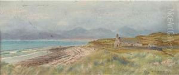 Llandawrg Church Oil Painting by Arthur Hughes