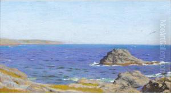 Summer Seascape Oil Painting by Arthur Hughes