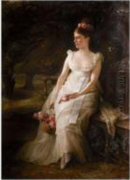 The Debutante Oil Painting by Edward Hughes