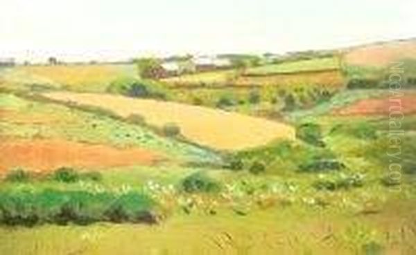 Country Views Oil Painting by Robert Morson Hughes