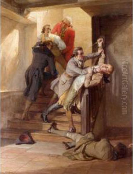 The Arrest Oil Painting by Talbot Hughes