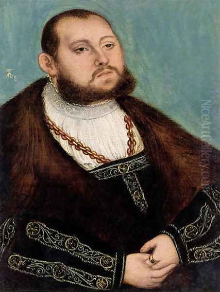 Elector John Frederic the Magnanimous (1503-54) by Lucas (studio of) Cranach