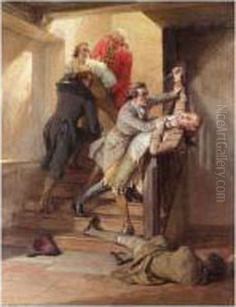 The Arrest Oil Painting by Talbot Hughes