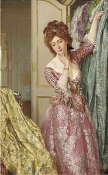 Nothing To Wear Oil Painting by Talbot Hughes