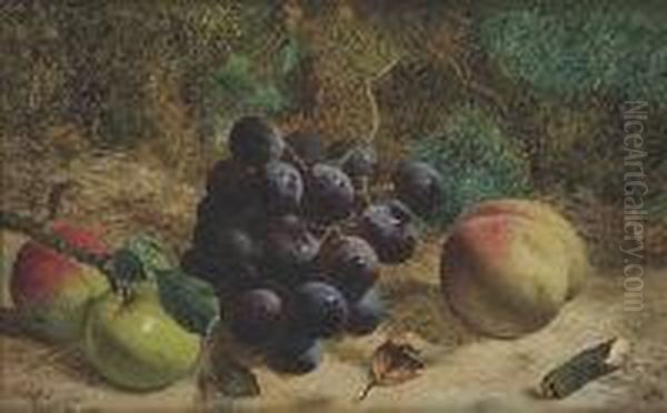 Still Life With Fruit Oil Painting by William Hughes