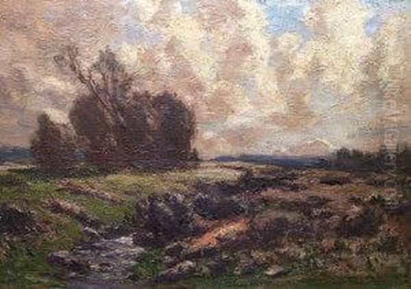 Stanton, Moorland View Oil Painting by Herbert Hughes Stanton