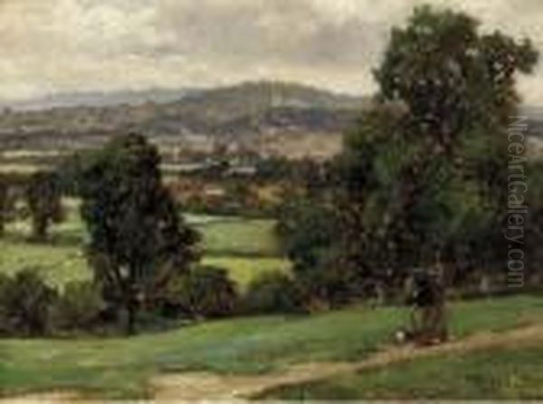 Harrow On The Hill Oil Painting by Herbert Hughes Stanton