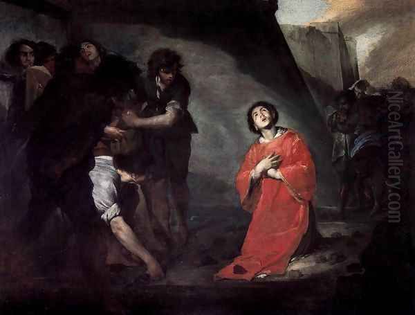 Martyrdom of St Stephen Oil Painting by Bernardo Cavallino