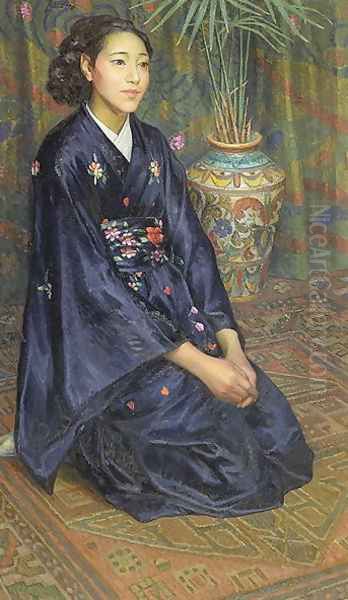 The Japanese Woman Oil Painting by Giovanni Battista Crema