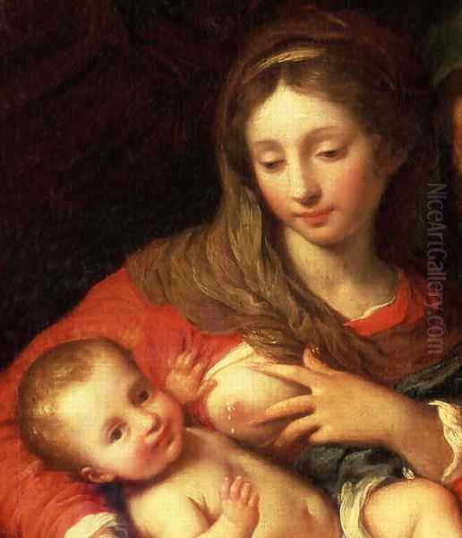 The Holy Family with Elizabeth (detail) by Giuseppe Chiari