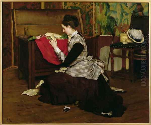 Old Letters and Dead Leaves Oil Painting by Claude Andrew Calthrop