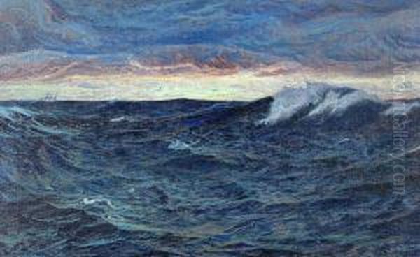 Havet Oil Painting by Oscar Hullgren