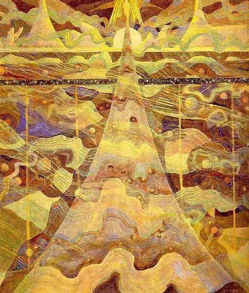 Star Sonata Allegro 1908 Oil Painting by Mikolajus Ciurlionis