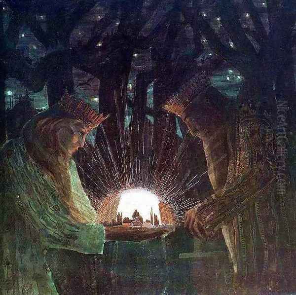 The Kings - Fairy-Tale Oil Painting by Mikolajus Ciurlionis