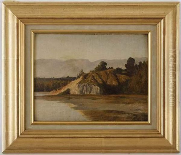 Cre De Vaux Depuis Les Iles De Veyrier Oil Painting by Charles Humbert