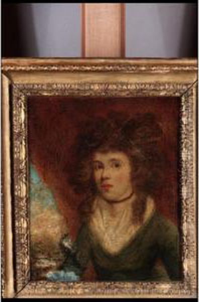 Portrait Of Mary Ruscombe, Daughter Of John S. Ruscombe Esquire Of Colne, Lancashire Oil Painting by Ozias Humphrey